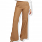 Preview: High-Waist Hose aus Schurwolle in Camel/Hellbraun