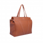 Preview: Shopper Bag with Zipper in Calf Leather