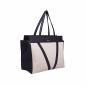 Preview: Shopper Bag with Zipper in Calf Leather