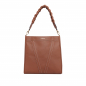 Preview: Shopper with magnetic closure made of calfskin brown