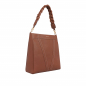 Preview: Shopper with magnetic closure made of calfskin brown