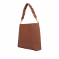 Preview: Shopper with magnetic closure made of calfskin brown