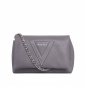 Preview: Crossbody Bag aus Kalbsleder Taupe