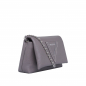 Preview: Crossbody Bag aus Kalbsleder Taupe