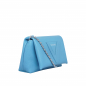 Preview: Crossbody Bag aus Kalbsleder Hellblau