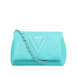 Preview: Crossbody bag made of calfskin turquoise