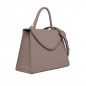 Preview: Handle Bag with shoulder strap made of calfskin taupe