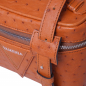 Preview: Shoulder bag made of cognac ostrich leather