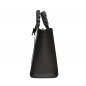 Preview: Handtasche aus glattem Kalbsleder mit geflochtenen Henkeln -VESTA-