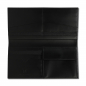 Preview: Long wallet grained calfskin black handpainted