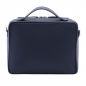 Preview: Crossbody Bag as Camera Bag made of Calfskin in darkblue