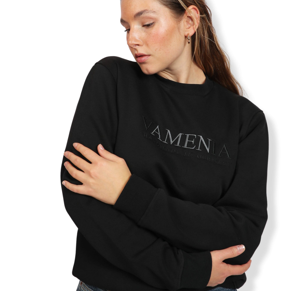 Sweatshirt  'AMEN' aus Baumwolle in Schwarz