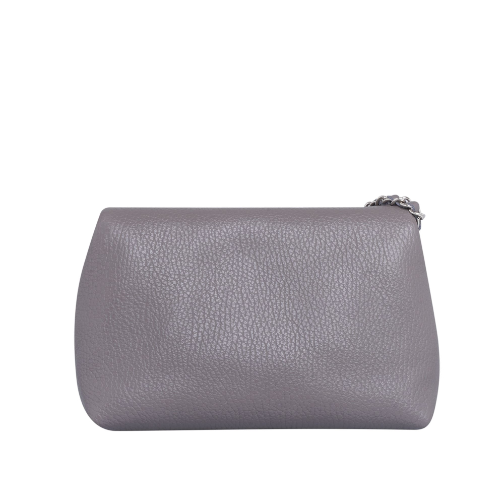 Crossbody bag made of calfskin taupe