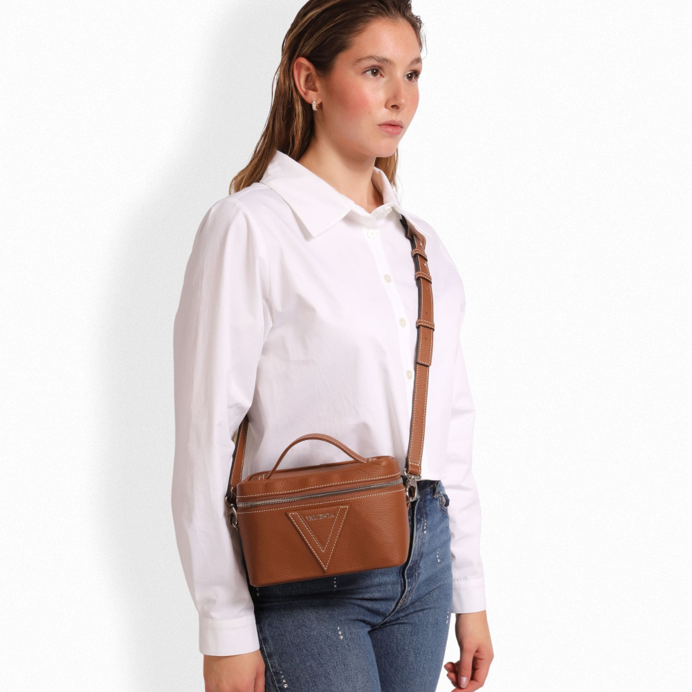 Shoulder Bag in brown Calf Leather -OPIS-