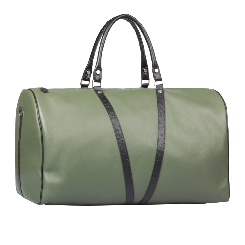 Reisetasche aus dunkelgrünem Leder -VENUS- Limitierte Edition 1/555