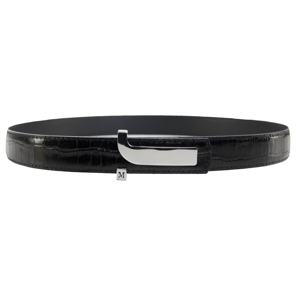 Calfskin belt with exclusiv embossing -JUNO-